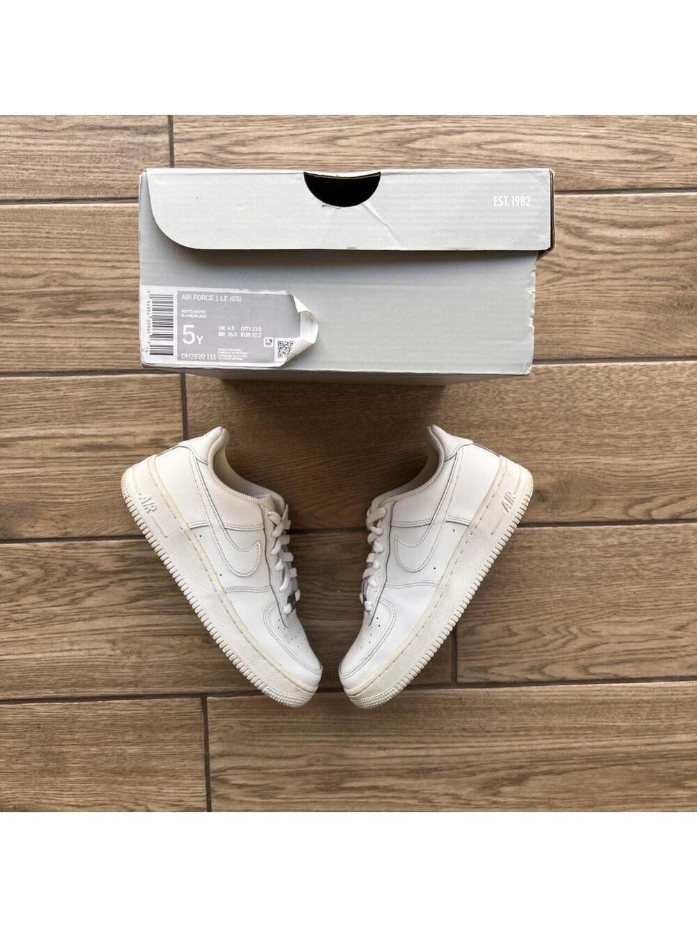 Y2K White Nike Air Force 1 Sneakers